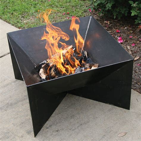 homemade steel fire pit